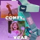 thumbnail image 4 of Sandalias Disney Stitch para niñas, color lila/azul, talla 11.5 US, 4 of 4
