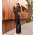 thumbnail image 3 of FUNING  Women's 2 Piece Yoga Pants Ribbed Seamless Workout High Waist Athletic Straight Leg Leggings, 3 of 6