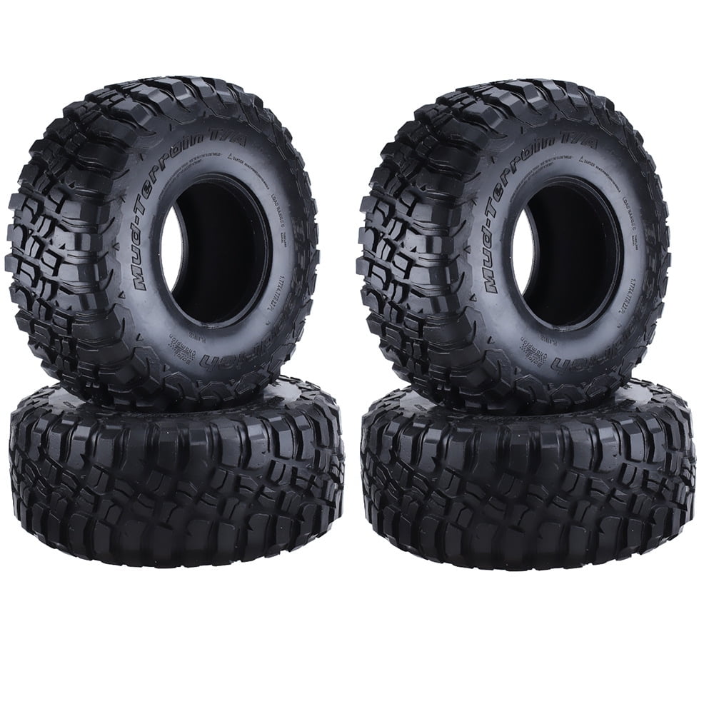4pcs 2.2 inch Soft Rubber 120mm Tires Tyre with Foam Insert for 1/10 RC Truck 