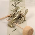 thumbnail image 5 of Gold Crawfishs Sculptures Brass Ornament Lobsters Figurines for Home Offices Garden Desktop Cabinets Decors, 5 of 9