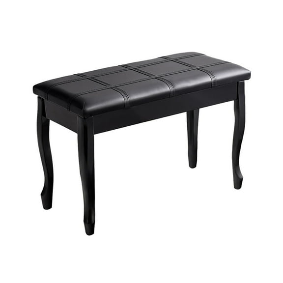 Kadyn Piano Bench,Piano Bench Seat,Solid Wood PU Leather Piano Bench with Storage-Black