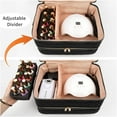 thumbnail image 4 of Nail Polish Organizer Case with Double Layer Storage, Holds 50+ Bottles & Nail , Black, 4 of 6