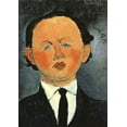 thumbnail image 2 of Modigliani, Amedeo 14x18 White Modern Wood Framed Museum Art Print Titled - Oscar Miestchaninoff, 2 of 4