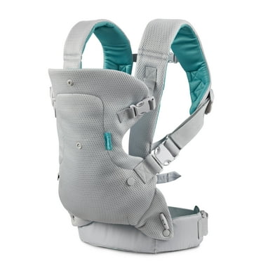 Infantino Flip 4-in-1 Convertible Light & Airy Baby Carrier, 4-Position, 8-32lb, White