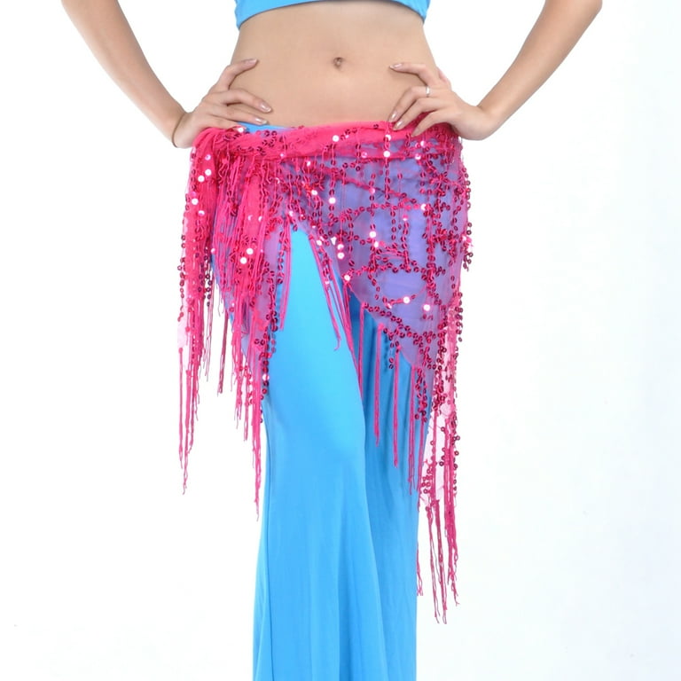 BellyLady Belly Dance Hip Scarf Shawl With Fringe Tribal