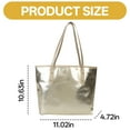 thumbnail image 6 of GASTROPOD Tote Bag Eco-Friendly and Sustainable Tote Bag for Women Strong and Durable Zippers Purse Organizer Gold, 6 of 7