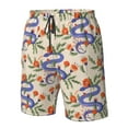 thumbnail image 5 of Kdxio Snake Pattern Mens Casual Shorts - Drawstring Summer Beach Sports Shorts for Men, 5 of 9