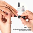 thumbnail image 3 of Candy Lover Top Coat and Base Coat Nail Polish Set, Quick Dry Long Lasting No Wipe UV LED Soak Off Base Top Coat Nail Gel Polish, Glossy Clear Finish Top Coat Base Coat Manicure Set, 3 of 8