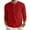 BB02-Red, variant on Dwellite Long Sleeve Waffle Henley Shirts for Men, Slim-Fit Button Down Tshirt Crewneck Sweatshirt Pullover Dark Green 2XL