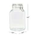 thumbnail image 7 of (2 pack) Mainstays Glass 106 oz Lock Lid Storage Jar Canister, 7 of 7