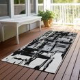 thumbnail image 3 of Addison Rugs Chantille Indoor/Outdoor Transitional Abstract Black Machine Washable Runner Rug, 2'3" x 7'6", 3 of 8
