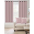 thumbnail image 2 of Red Striped Blackout Curtains 54 Inches Long for Bedroom, Red White Stripes Farmhouse Thermal Insulated Room Darkening Black Out Window Curtain Panels Grommet Drapes for Living Room, 2 of 8
