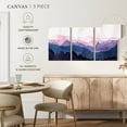 thumbnail image 5 of Elephant Stock Twilight Mountains Abstract Wall Art - Horizontal Multi Panel Canvas - Living Room Wall Decor - Abstract Multi Panel - Purple And Pink Decor - 92" x 45", 5 of 8