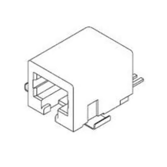 Pack of 10 0441440017 Connector Jack Modular R/A 6POS 1.27mm SMD 2 Terminal 1 Port Cat 3