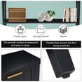 thumbnail image 4 of Kinbor Modern Long Console Table, 2-Tier Sofa Table for Living Rooms Hallways, Bright Black Finishing, 4 of 8