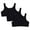 Black, variant on Women's Sports Tank Top Bras 3-Pack,Green - 2XL