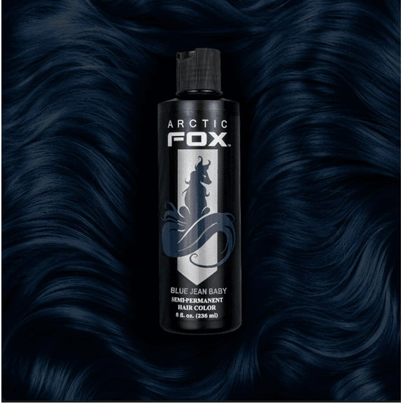 Arctic Fox 8-oz Blue Jean Baby Semi-Permanent Vegan Hair Dye Color Cruelty Free