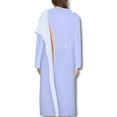 thumbnail image 7 of Dignity Pajamas Open Back Nightgown Gown Women-Hospital Gown,Long Sleeve Cotton Patient Gown for Elderly, Nursing Home and Bedridden Patients-Blue-S/M, 7 of 7