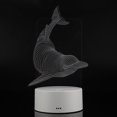 thumbnail image 4 of Lámpara de Control Táctil Zhivalor Luz Nocturna 3D Panel de Delfines Acrílico Blanco, 4 of 8