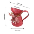 thumbnail image 2 of Rustic Metal Flower Vase, Milk Can Galvanized Farmhouse Vase with Handle, Small Pitcher Planter for Home, Kitchen, and Living Room Shabby Chic Decor, 2 of 7