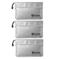 thumbnail image 1 of 3X Fireproof Document Bag,Waterproof and Fireproof Money Bag with Zipper,Fireproof Safe Storage Pouch for Passport ., 1 of 7