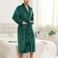 thumbnail image 4 of Dovford Mens Robes Big and Tall Full Length Plush Fleece Long Robe for Men Bathrobe Shawl Collar Warm Winter House Robes, 4 of 5