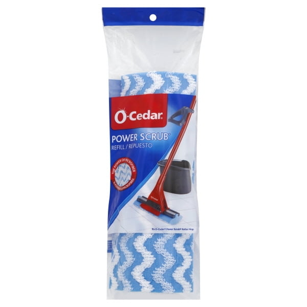 O Cedar Power Scrub Microfiber Roller Mop Refill, 1 refill