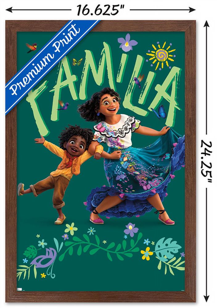 Disney Encanto - Duo Wall Poster, 14.725" x 22.375", Framed