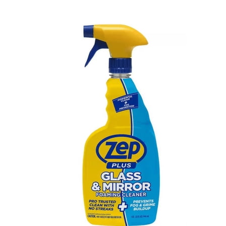 Zep Glass Cleaner Foaming, Alcohol and Ammonia-Free, For Glass and Mirrors, 32 oz