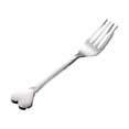 thumbnail image 1 of Heart Picking Fork Stainless Steel 4-tine Fruit Tableware Heart Shape Cake Candy Party Tableware Short Toothpicks Cutlery Accessories, 1 of 9