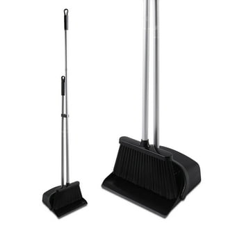 Navaris Sall Dustpan And Brush Set - Wooden Ini Dust Pan Brush For