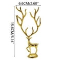thumbnail image 3 of YiJuHui 1pcs Gold Plated Deer Statue for Home Decor, Elegant Resin Animal Figurine, Modern Living Room TV Cabinet Wine Bar Decoration, Lucky Wealth Symbol Gift, 3 of 6
