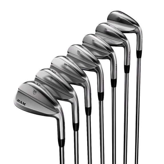 Ram Golf FX77 Stainless Steel Players Distance Iron Set 5-PW (Steel - 1 Inch Longer Stiff)