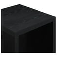 thumbnail image 4 of Homestock Suburban Sophistication End Table With Shelf, Black Finish - 15.5"D X 15.5"W X 24"H, Engineered Wood Material, Living Room, Solid Back, 4 of 6