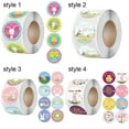 thumbnail image 2 of 500pcs/roll 2.5cm Home Decor Paper Decoration Candy Bags Package Handmade Craft Seal Sticker Bunny Carrot Rabbit Egg Self Adhesive Labels Easter Stickers STYLE 1, 2 of 8