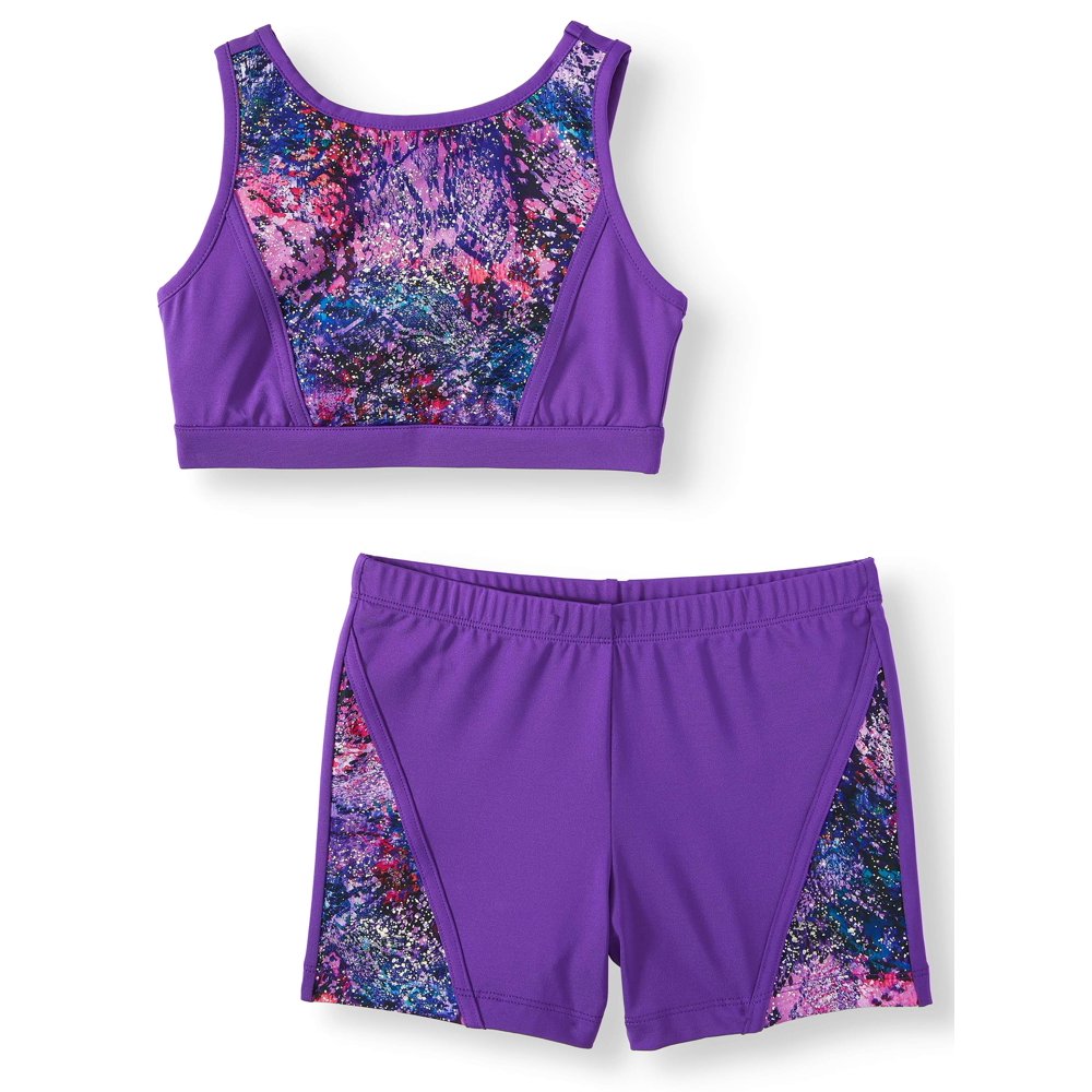 Danskin Now Danskin Now Girls Dance & Gymnastics Snakeskin Bra Top