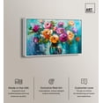 thumbnail image 2 of Chromatic Flower Dream Canvas Colorful Floral Art by Art Remedy, White Frame, 54" x 36", 2 of 7