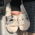 thumbnail image 4 of Zapatillas de playa antideslizantes para mujer, sandalias de baño con patrón de Alien de dibujos animados, para exteriores, novedad de verano, 4 of 4
