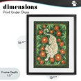 thumbnail image 4 of Stupell Industries Eclectic Eclectic Tiger & Hibiscus Black Framed Print Under Glass, 13 x 16, by Karolina Sato, 4 of 8