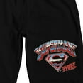 thumbnail image 2 of Superman Man Of Steel Logo Men's Black Sleep Pajama Shorts-Small, 2 of 4