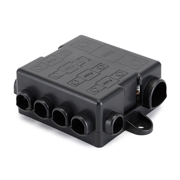 Fuses Box Power Distribution Block with Busbar for High Current Distribution 12V 24V Automotive Marine Applications Use