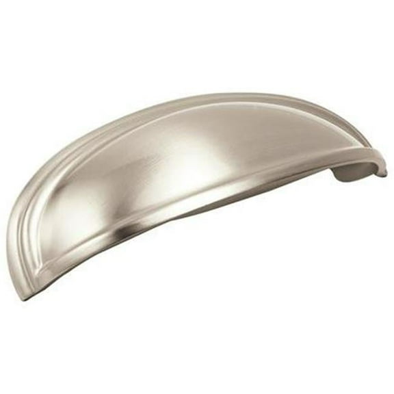 3 in. & 4 in. Center to Center Ashby Cup Pull, Satin Nickel
