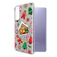 thumbnail image 2 of WIRESTER Silver Glitter Case, Sparkle Bling TPU Cover for Samsung Galaxy S21+ Plus 6.7" 2021, Christmas Cookies Gingerbread, 2 of 3
