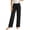 A-Black, variant on SimpleJoyi Womens Pajamas Stripe Print Drawstring Elastic Waist Wide Leg Sleep Pants