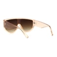 thumbnail image 2 of Hommes Incurvés Haut Grand Bouclier Racer Lunettes de Soleil Marron Pêche, 2 of 4