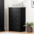 South Shore Vito 5-Drawer Chest Dresser Bedroom Pure Black - Walmart.com
