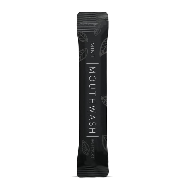 Enjuague Bucal Go Mouthwash Luxury 250 Sobres Negro Mate