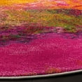 thumbnail image 4 of SAFAVIEH Watercolor Allison Abstract Colorful Area Rug, Orange/Green, 5'3" x 7'6", 4 of 4
