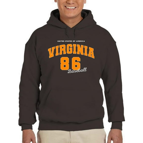 Retro College Virginia Hoodie Men -Image by Shutterstock, Male Medium