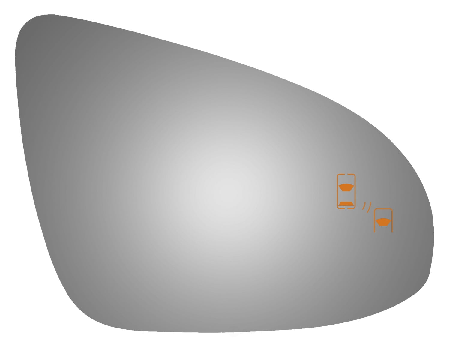 Burco Side View Mirror Replacement Glass - Clear Glass - 5548B